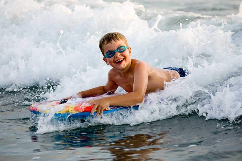 A young family explores vibrant Daytona Beach, Florida