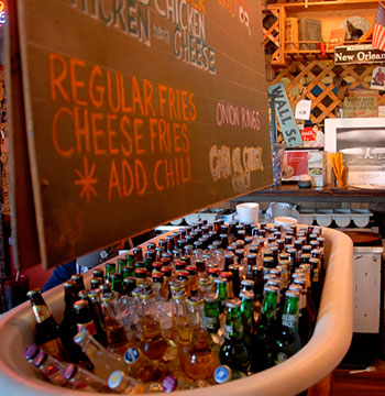 Grab a refreshing beverage at Coyote Bluff Café in Amarillo, Texas