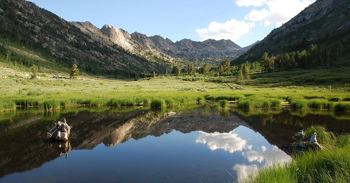 Waking up to snow in July on a Ruby Mountain backpacking excursion in