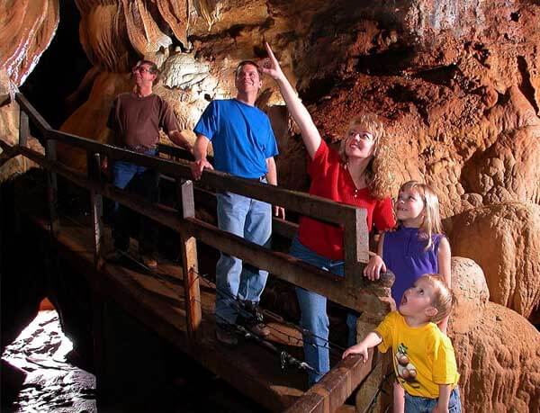 Talking Rocks Cavern in Table Rock Lake, Missouri