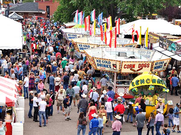Carnival Midway at Wyoming's Cheyenne Frontier Days rodeo