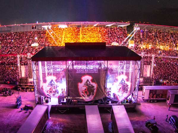 Frontier Nights stage at Cheyenne Frontier Days in Wyoming