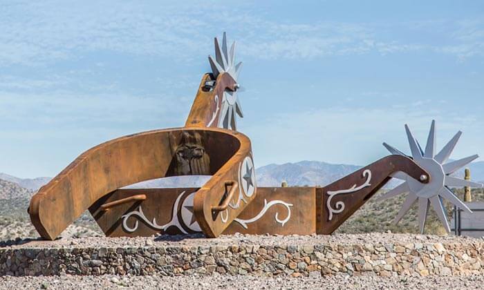 Giant horseshoes in Wickenburg, AZ