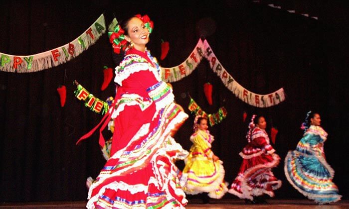 A woman dancing at Fiesta de Septiembre in Wickenburg, AZ