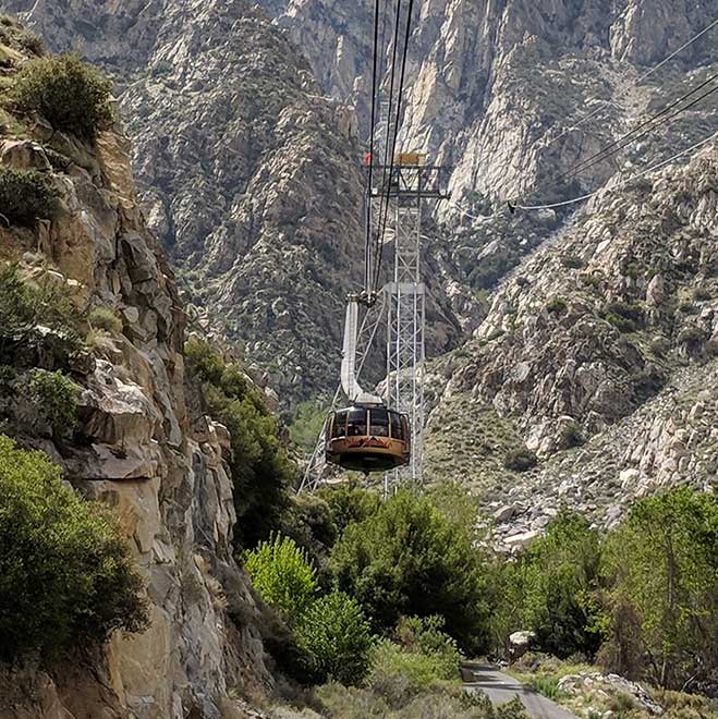 Palm Springs Aerial Tramway in the San Jacinto Mountains