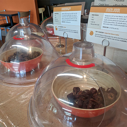 Medjool dates from Oasis Date Gardens in California near Palm Springs