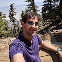 Hiker selfie on a Palm Springs mountain hiking trail