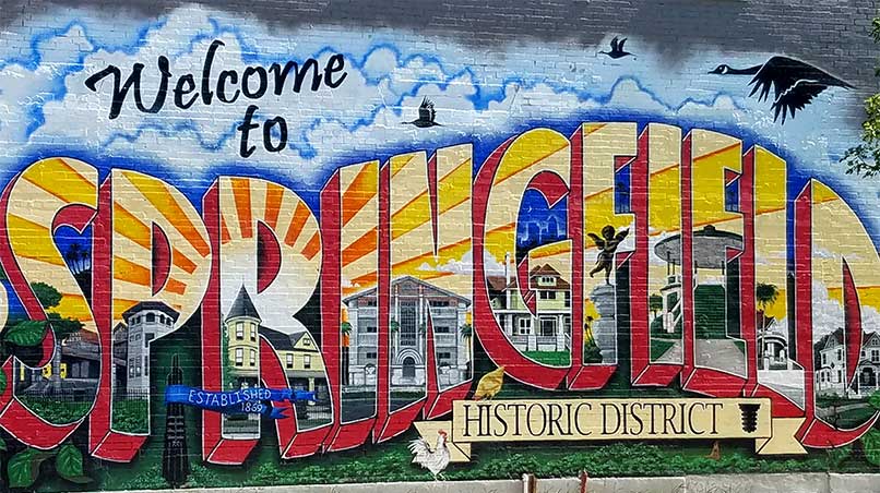 A mural in the Springfield neighborhood in Jacksonville, FL