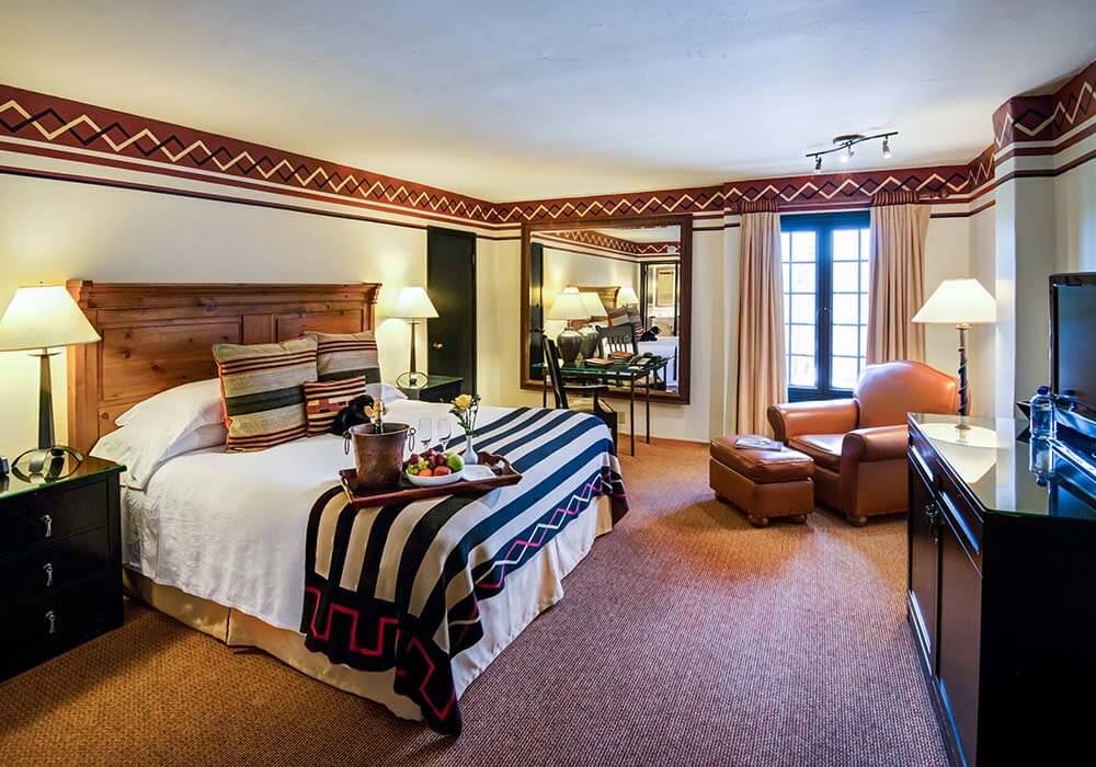 Each room is bright and comfortable at the Inn and Spa at Loretto.