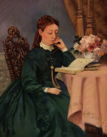 A portrait of Sophia Vaile that hangs in the Vaile Mansion in Independence, MO