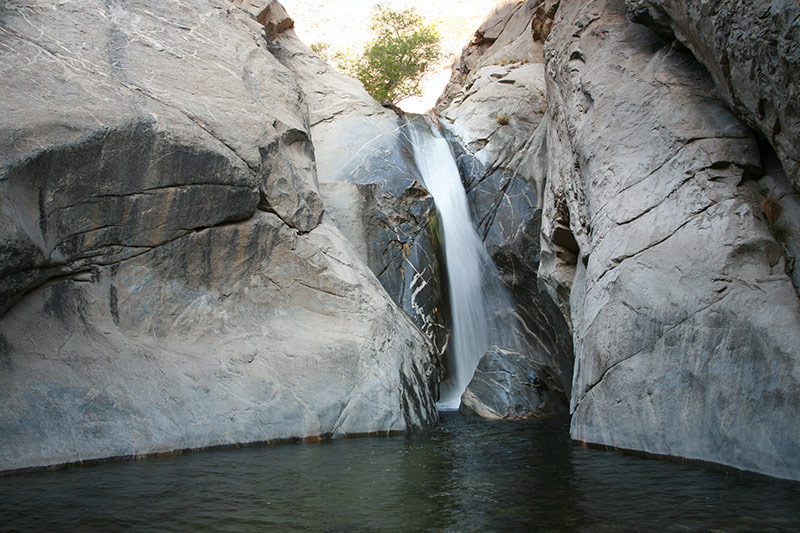The 60-foot Tahquitz Falls at Tahquitz Canyon  has been surprising visitors to Palm Springs, Ca. for generations.