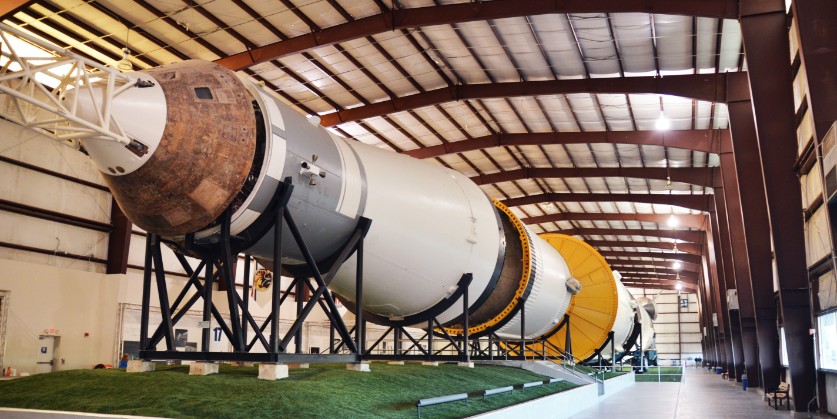 The Saturn V rocket at NASA Johnson Space Center