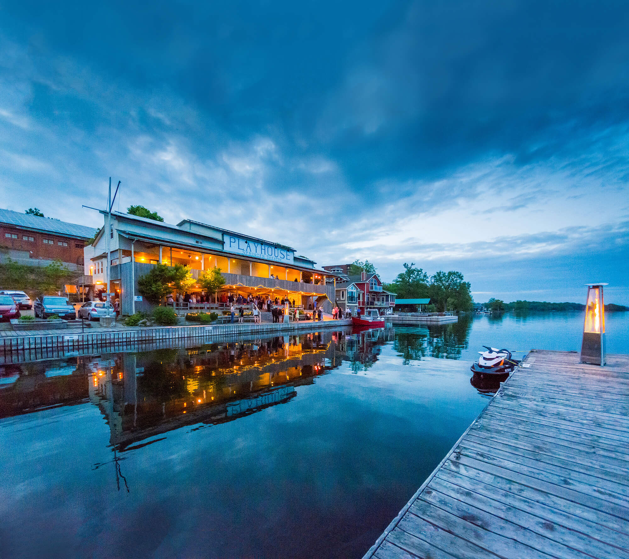 Historic waterfront in the 1000 Islands